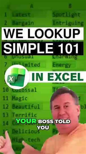 Excel WE LOOKUP 101: Finding Data Made Easy