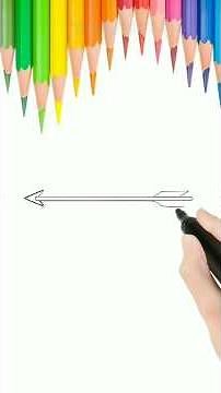 How to draw perfect arrow in just a few steps💘 | Arrow Drawing | Step By Step | #easydrawing #shorts