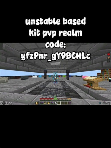 unstable based kit pvp java pvp realm code : yfzPnr_gY9BCHLc #minecraft #fyp #viral