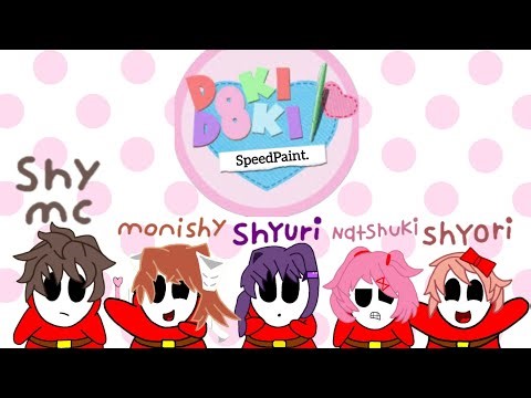 SpeedPaint: The Shy Dokis (DDLC Fan Art)