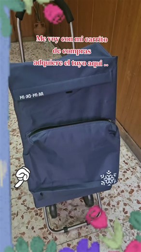 carrito de compras plegable con bolsa termica, impermeable y 4 ruedas, ligero 94x44x38cm, 49 litros resistente y Reutilizable, carro de compra plegable 4 ruedas de Alta resistencia. #carro #carrito #compra #util #tiktokshop @MIKOMIKA
