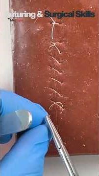Know WHEN to use this suture & how to do it FAST #medical #meded #suture #doctor #medicalstudent