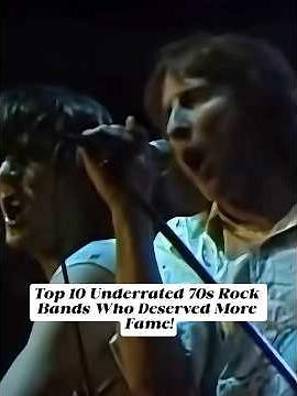 Top 10 Underrated 70s Rock Bands Who Deserved More Fame!#shorts #music #musica