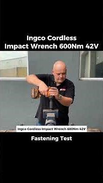 Fastening test - Ingco 42V Cordless Impact Wrench 600Nm Tested 😱