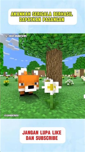 apakah serigala bisa mendapatkan cintanya #minecraft #roblox #shorts