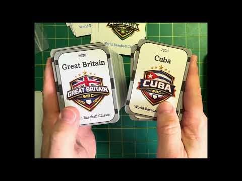 FIRST LOOK: WBC 2026 TOURNAMENT CARD SET APBA COMPATIBLE!