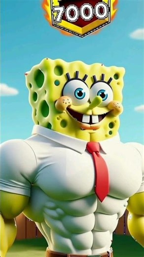 Spongebob getting muscular body#spongebob #spongebobshorts