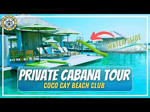 Coco Cay Beach Club Floating Overwater Cabana | Full Walkthrough Tour