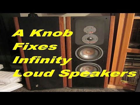 A Knob Fixes Infinity Loud Speakers (ep 2) Infinity - RS IIIa Project