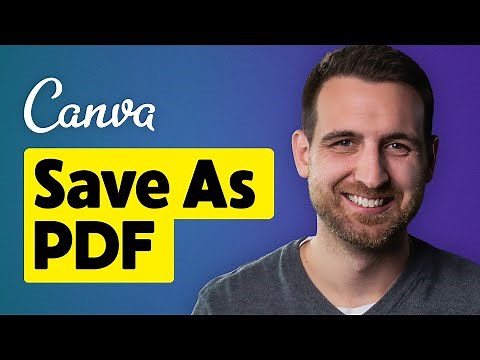 How to Save Canva as PDF
