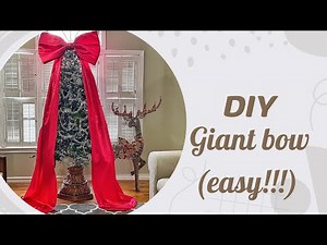 DIY Giant Bow for Christmas