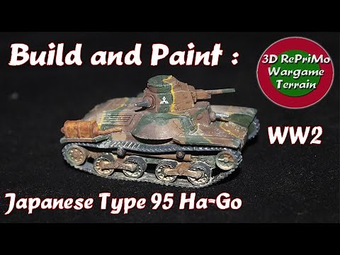 Tutorial:How to Paint a 1/72 Japanese Type 95 Ha-Go/Painting Guide/Bemalung Ha-Go Panzer Japan/(WW2)
