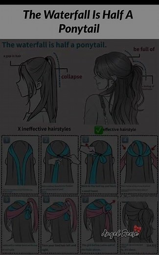 Master the Waterfall Ponytail | Easy Step-by-Step Hairstyle Tutorial#WaterfallPonytail#DIYHairstyle