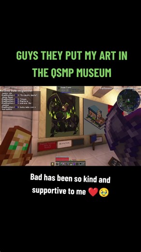 Bad is so fudging nice y'all I cannot 😭😭😭 I have never gotten this much love from any other fan community I've been in #qsmp #badboyhalo