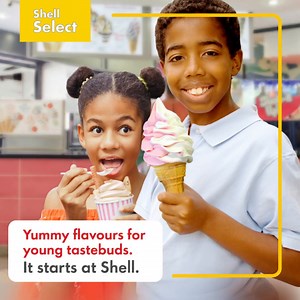 Did the kids wake up with looping thoughts of flavored caramel, strawberry or vanilla ice cream?🍦 At our Shell Station, we’ve got all your cravings in one place. Pass through your favorite #ShellSelect now. 👇🏽 http://spr.ly/6182WYsqC. #itstartsatshell #ShellGhana #ShellSelect | Shell