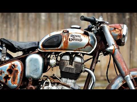 Restoration Rusty 40-Years-Old Motorcycle | Old Bullet Full Restoration | Royal Enfield Restored 🔴