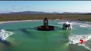 Some of Australia's best surfers and bodyboarders have taken to Yeppoon's surf lakes which has produced a record 2.4 metre wave. www.7NEWS.com.au #7NEWS | 7NEWS Central Queensland