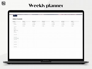 Notion Weekly Planner Template, Easy-to-use (PDF) - Etsy Australia