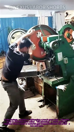 How to Fix a Jammed Punch Press #Shorts #IndustrialMachineRepair #WorkshopSafety