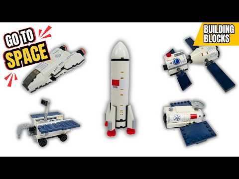 "LEGO knock-off" CITY Space crew 5in1 Build | LEGO Speed Build