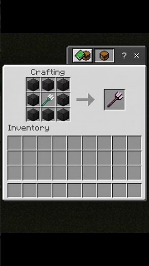 how to craft netherite trident 🔱 IN MINECRAFT 💀#minecraft #netherite #trident #viralshort