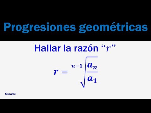 Progresiones geométricas | Hallar la razón |