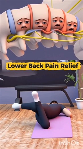 🔥Lower Back Pain Relief | Lower Back Pain, Sciatica & Back Stiffness Treatment at Home