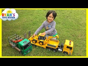 Construction Vehicles toys videos for kids