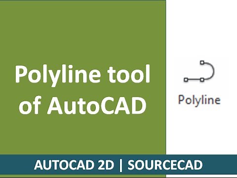 Polyline command of autocad with all subcommands