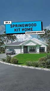7.2K views · 33 reactions |  Springwood Kit Home Build – Progress Update! We're back to check on the progress of the Springwood kit - We've seen frames, roof and now everything has been sheeted and ready to move to the next stage. | Imagine Kit Homes | Facebook