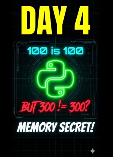Why 300 is not 300 in Python? 🤯 (Memory Secret) | Day 4 #shorts #python #ai #codinglogic #coding