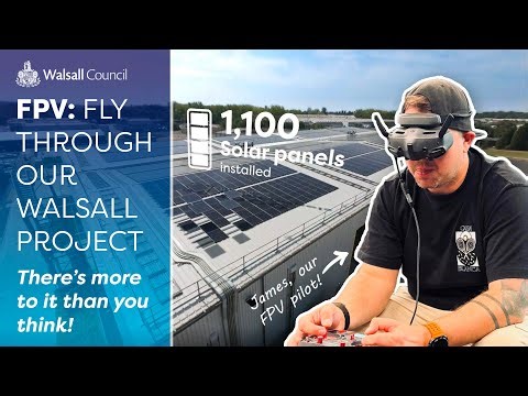 FPV fly through - Walsall Household Waste Recycling Centre and Waste Transfer Station