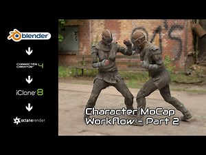 Character Motion Capture from iClone to Blender | Part 2/2 | Blender 3D Octane Render Tutorial