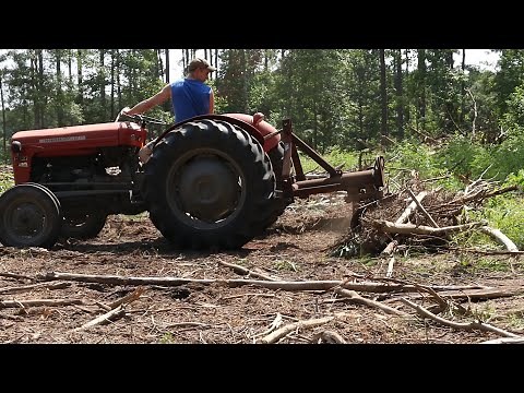 Clearing Ground With The Three Point Scraper Blade