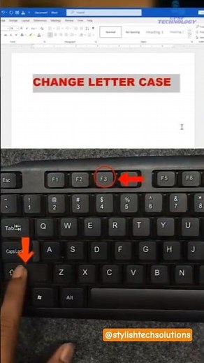 Change Text Case Instantly in MS Word 😳 | Shift + F3 Shortcut Trick #Shorts