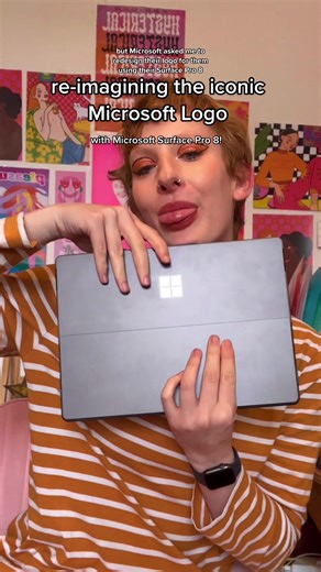 Redesigning the Microsoft Logo with Surface Pro 8