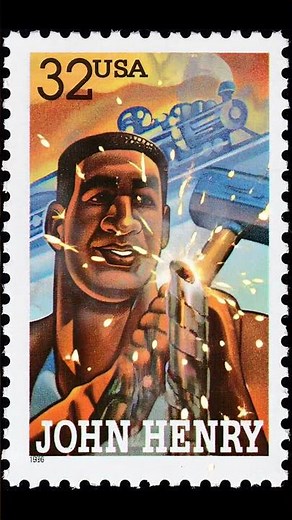The Strong and Silent Power of John Henry, American Folk Hero, Celebrated Through Philately.