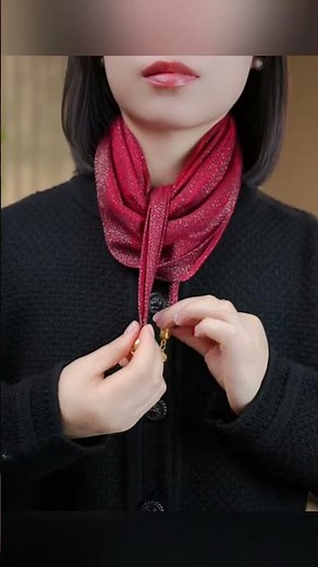 Red Accessories Are a Must for Every Festival Silk Scarf Styling Ideas