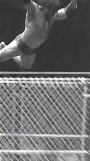 Jimmy Superfly Snuka Leaps From The Top of A Steel Cage