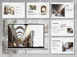 Architecture Portfolio Template, Architect Template Canva, Interior Design Editable Portfolio, Architect CV, Architecture Presentation - Etsy
