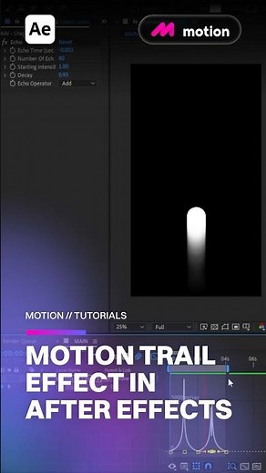 How to Create a Motion Trail Effect in After Effects! #aftereffects #tutorial #motiongraphics