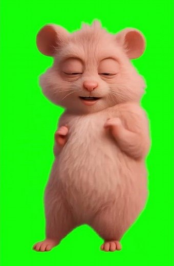 AI Hamster Dancing to Don Toliver Song meme - Green Screen