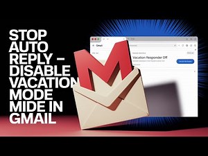 How to Stop Auto Reply in Gmail - Disable Vacation Mode in Gmail [TUTORIAL]