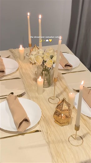 my first time setting up a table for ramadan and it turned out so dreamy #ramadan #muslim #islam