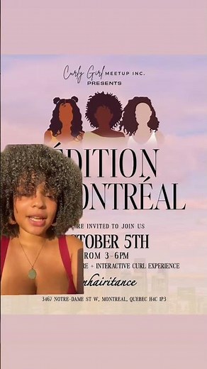 Curly Girl Meetup is hitting Montreal for the first time!
