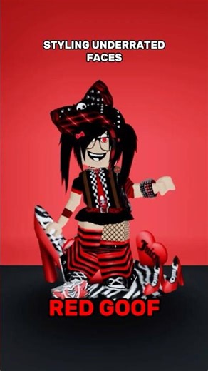 STYLING UNDERATED LIMITED FACES🔥#scene #scenerobloxoutfit #robloxoutfits