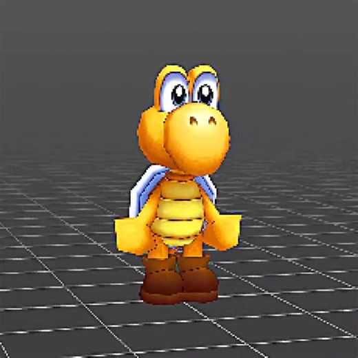 Super Smash Bros DS. Concept: Koopa Troopa Turntable #nintendo #mario #bowser #turtle #gaming #3dart