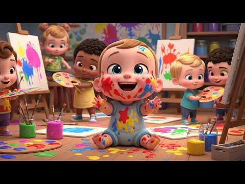 Happy Art Time 🎨 | Learn Colors and Shapes for Kids | Fun Learning Video for Toddlers and Preschool