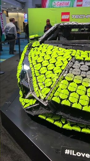 Life-Size Lego Lamborghini Sián FKP 37 – 400,000+ Bricks of Awesomeness! #Shorts