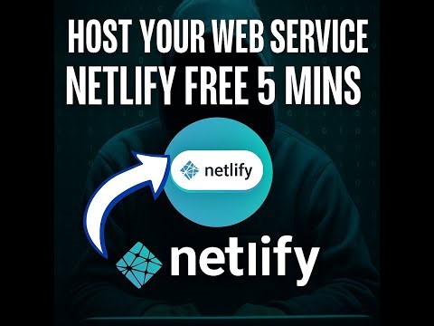 HOST YOUR WEB SERVICE ON NETLIFY FOR FREE 5mins STEP BY STEP